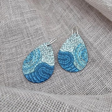 Earrings | Koorie Tales | Colour Season | Teardrop Earrings | Blues